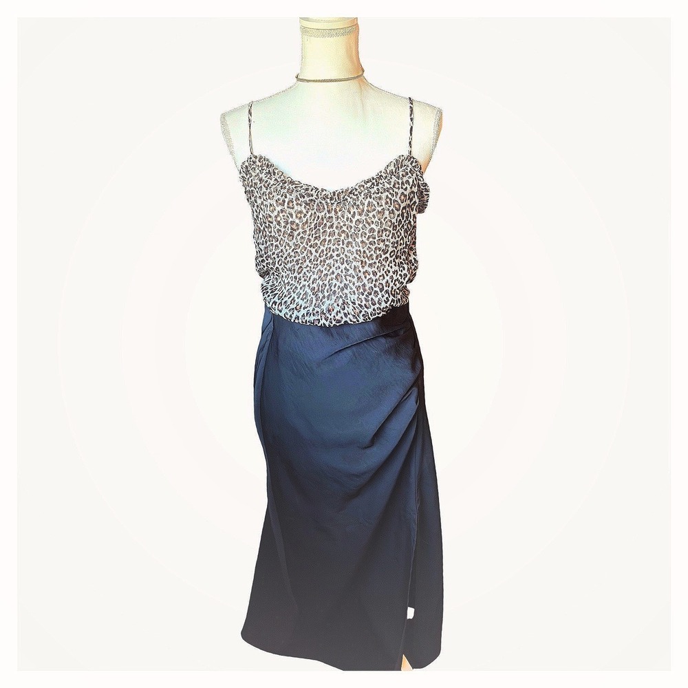 J.Crew Leopard Print Camisole Tank Top 100% Cupro NWT Size Small